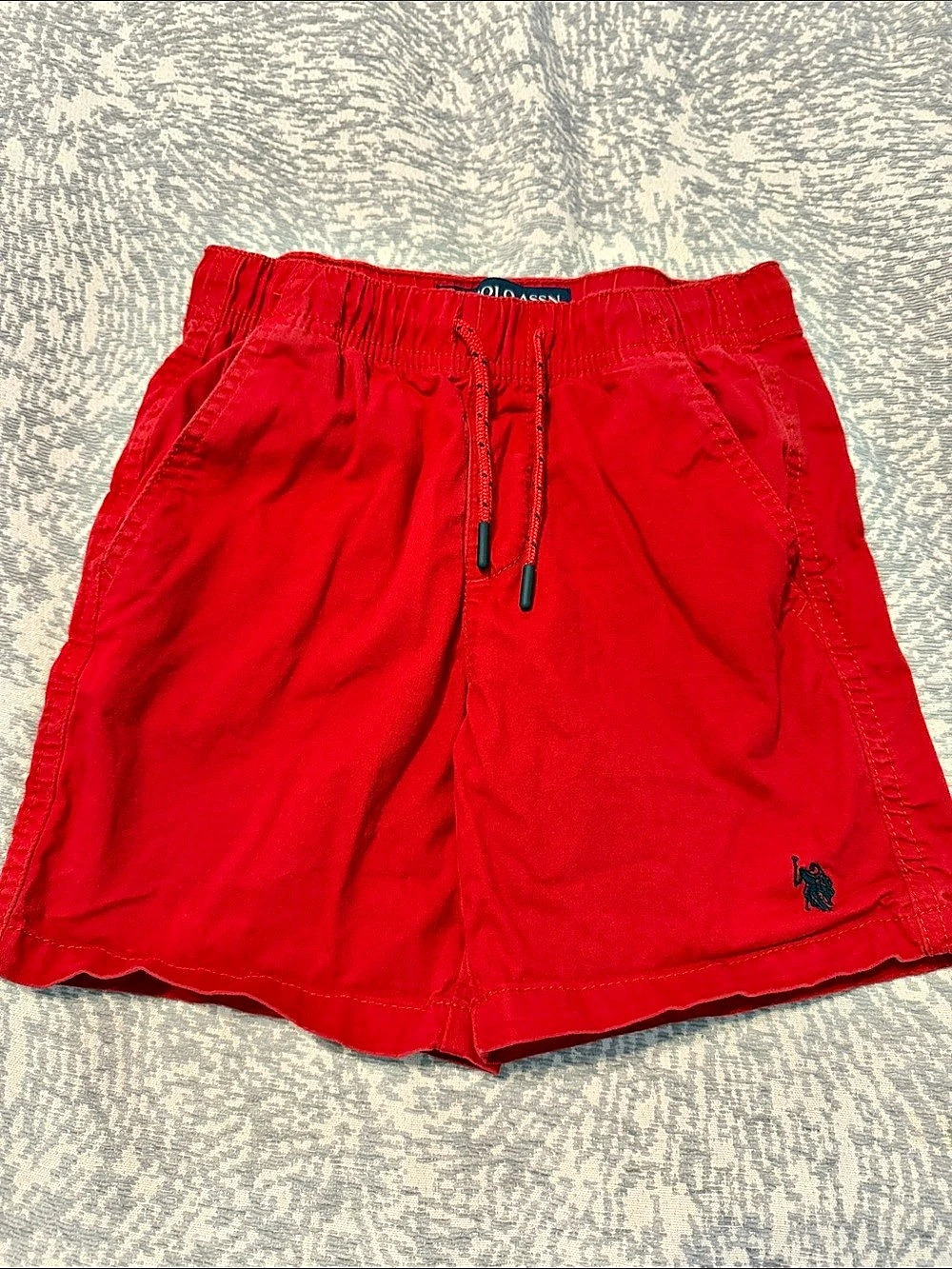 U.S. Polo Assn. Men's Red Hybrid Shorts